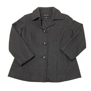 London Fog Women's Gray Pea Coat
